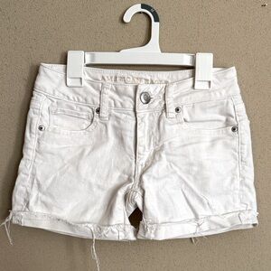 American Eagle Outfitters white Denim Jean Shorts
